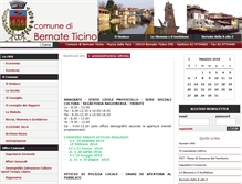 Tablet Screenshot of comune.bernateticino.mi.it